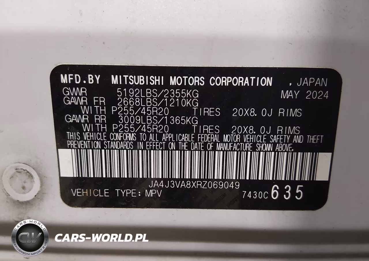 2024 Mitsubishi Outlander Se 2.5 2Wd-Se Black Edition S-Awc-Se Black Edition W-Pano Roof S-Awc VIN:JA4J3VA8XRZ069049 - 9