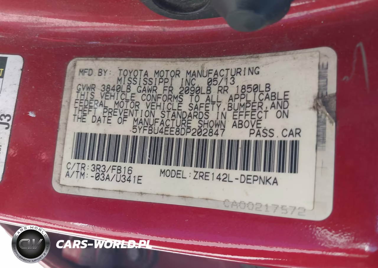 2013 Toyota Corolla Le VIN:5YFBU4EE8DP202847 - 9