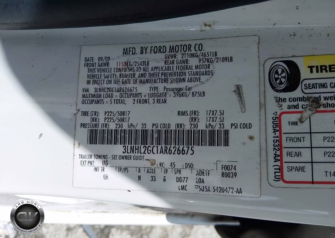 2010 Lincoln Mkz VIN:3LNHL2GC1AR626675 - 9