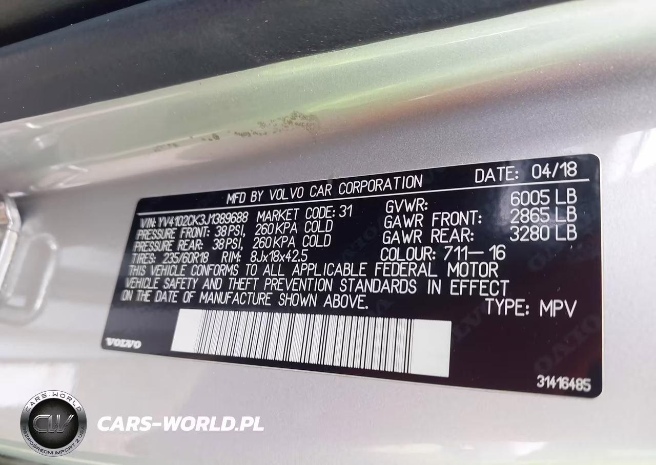 2018 Volvo Xc90 T5 Momentum VIN:YV4102CK3J1389688 - 9