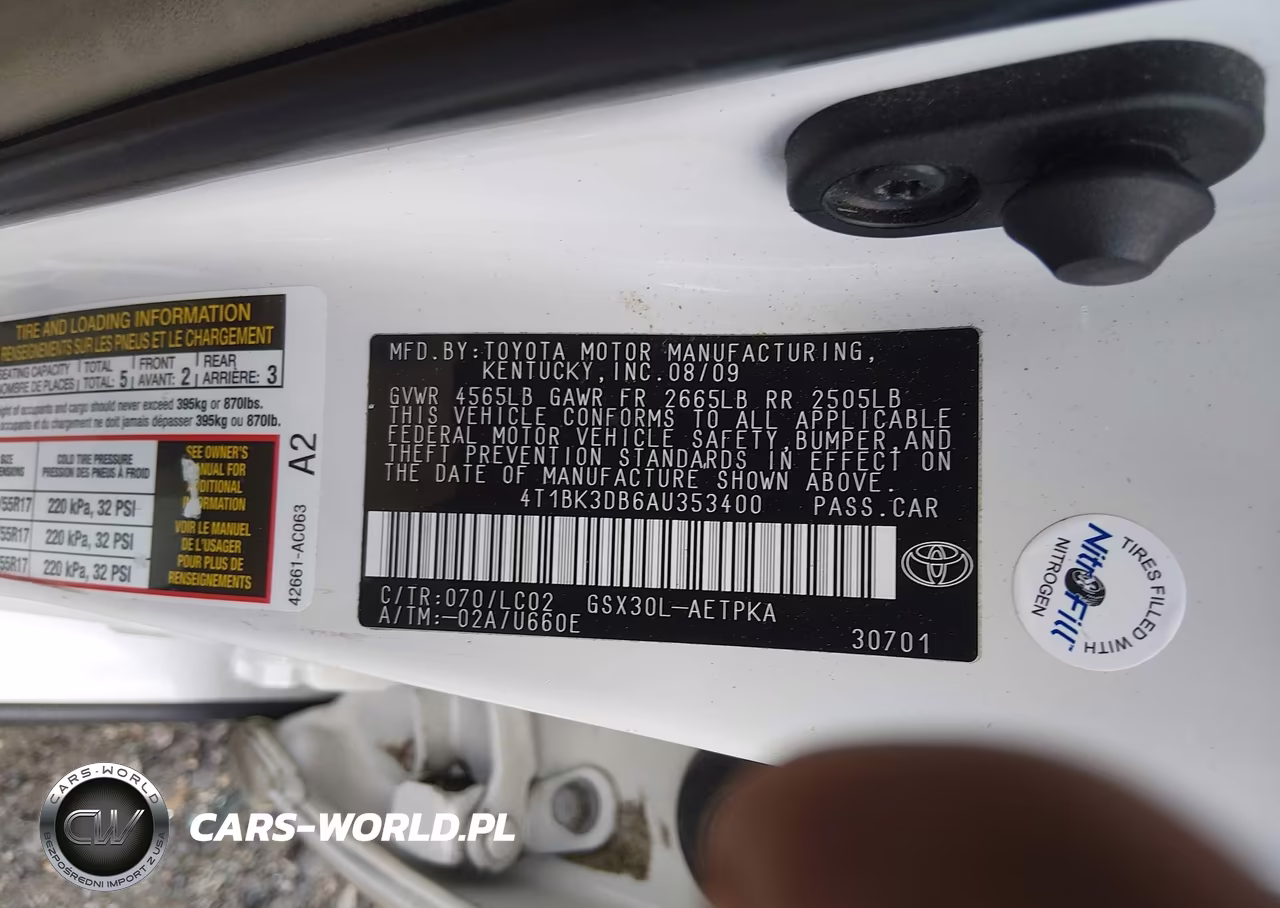 2010 Toyota Avalon Limited VIN:4T1BK3DB6AU353400 - 9