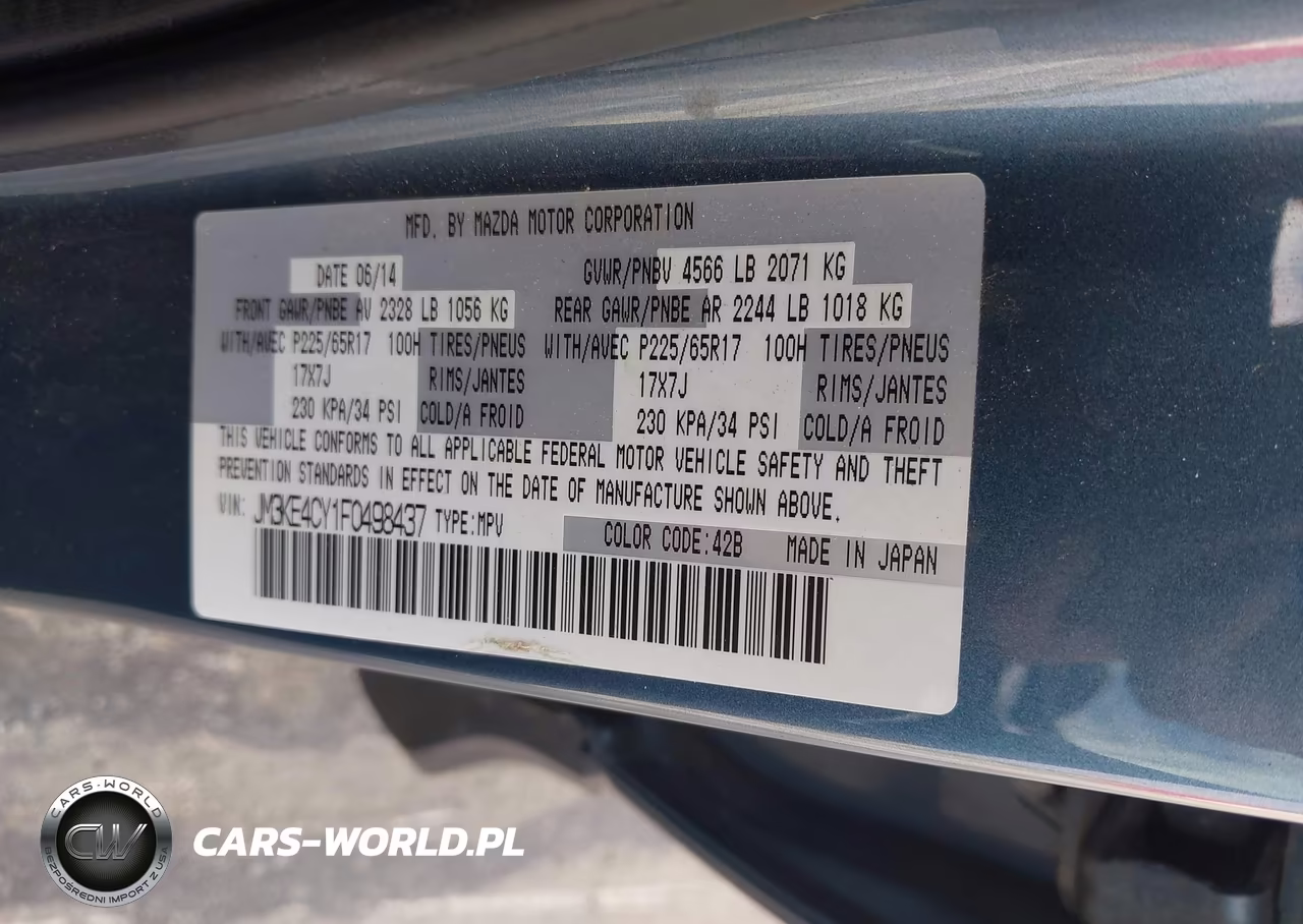 2015 Mazda Cx-5 Touring VIN:JM3KE4CY1F0498437 - 9