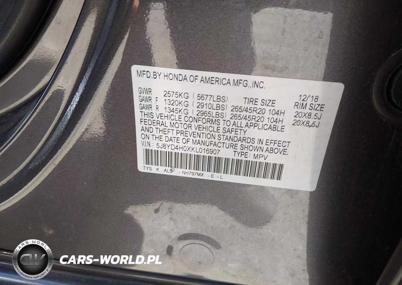 2019 Acura Mdx Tech A-Spec Pkgs VIN:5J8YD4H0XKL016907 - 9