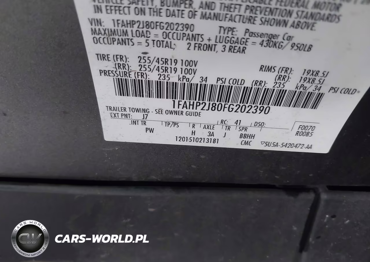 2015 Ford Taurus Limited VIN:1FAHP2J80FG202390 - 9