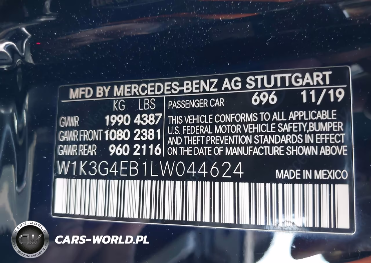 2020 Mercedes-Benz A 220 VIN:W1K3G4EB1LW044624 - 9