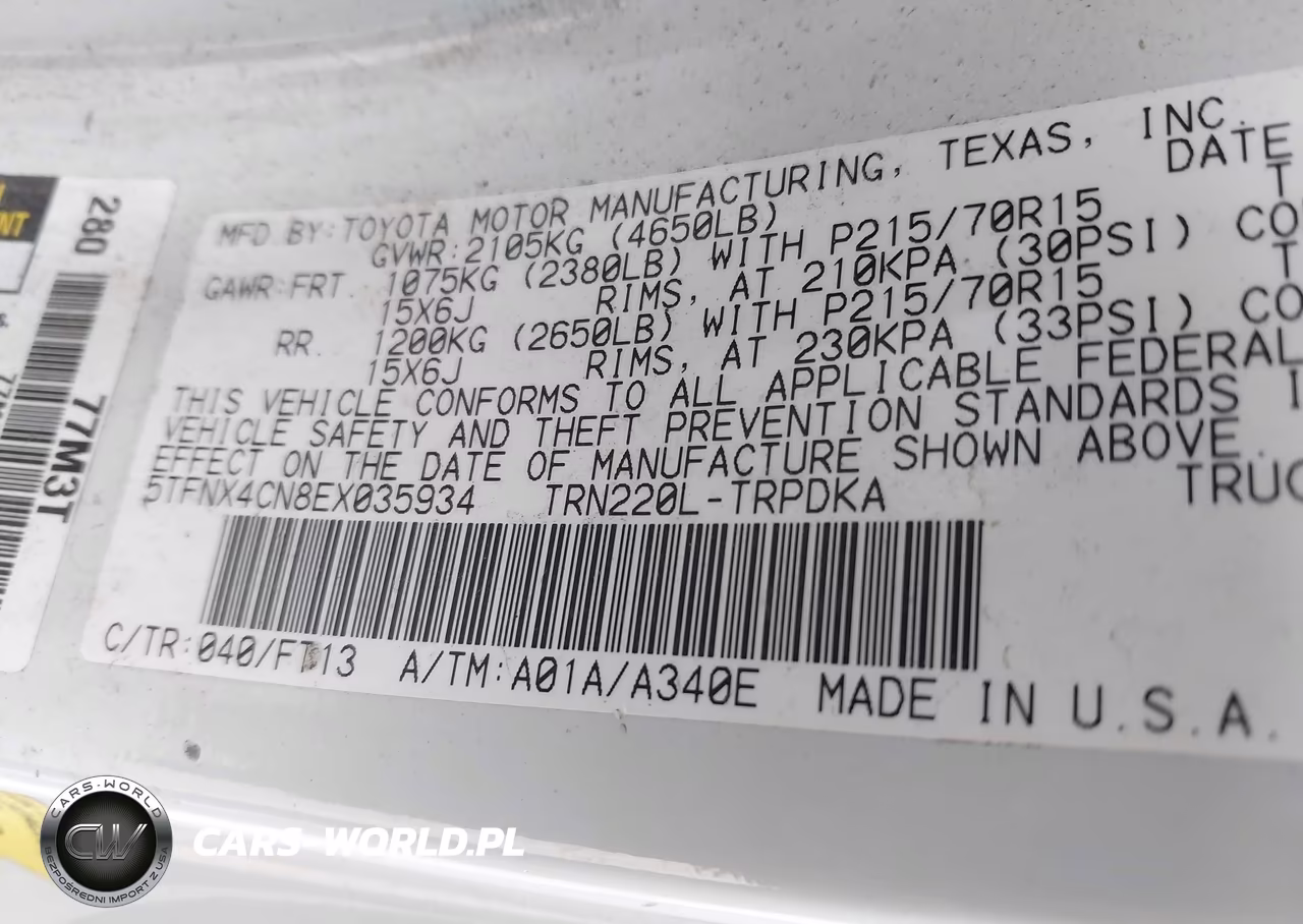 2014 Toyota Tacoma VIN:5TFNX4CN8EX035934 - 9