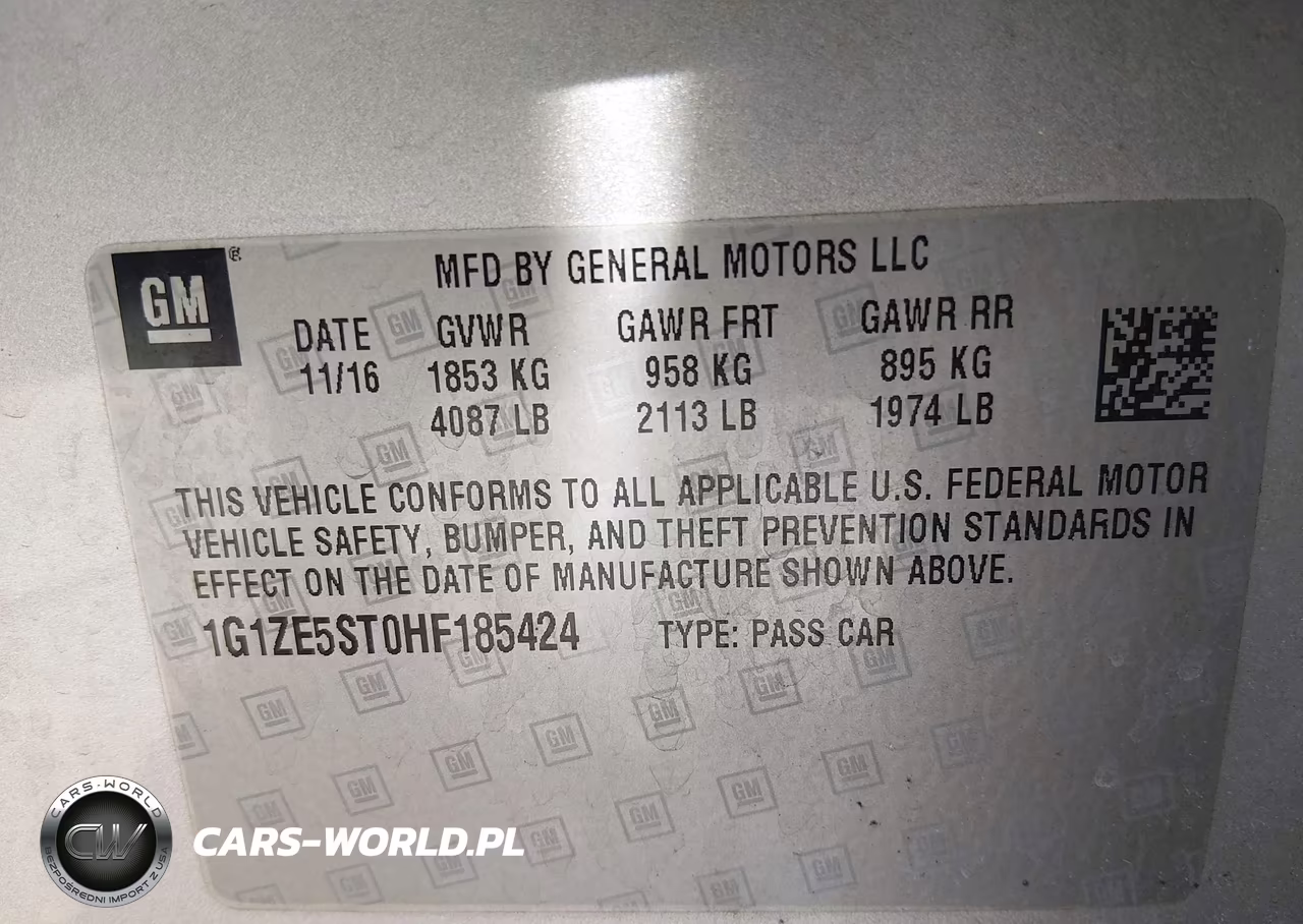 2017 Chevrolet Malibu 1Lt VIN:1G1ZE5ST0HF185424 - 9