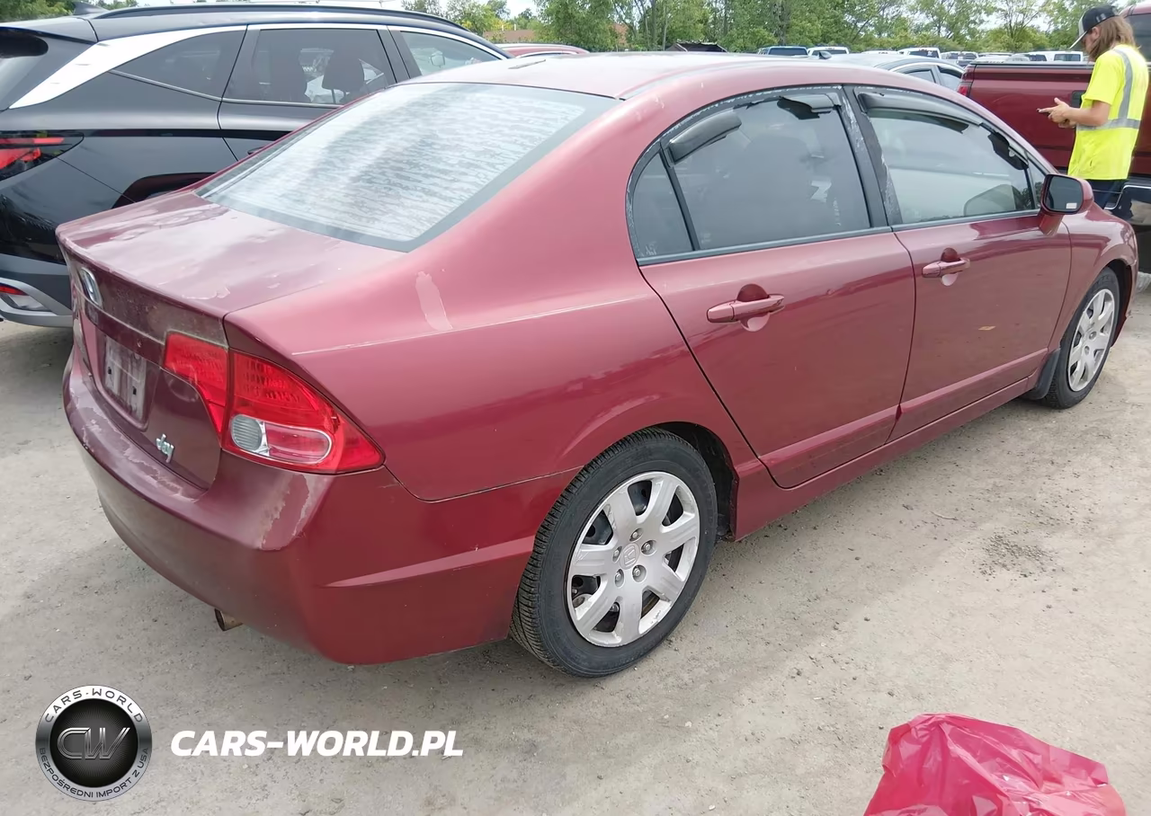 2008 Honda Civic Lx VIN:1HGFA16508L087345 - 4