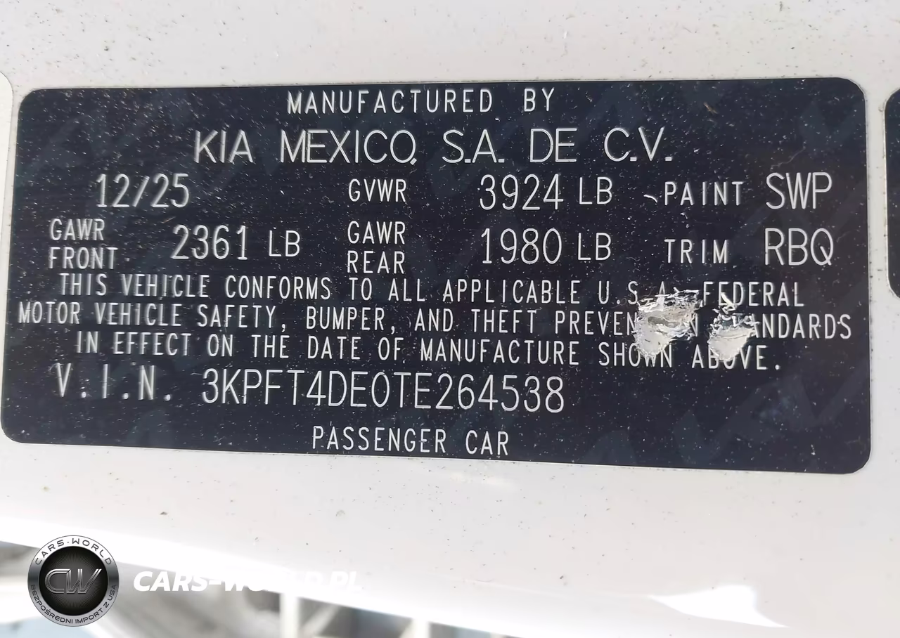 2026 Kia K4 Lx VIN:3KPFT4DE0TE264538 - 9