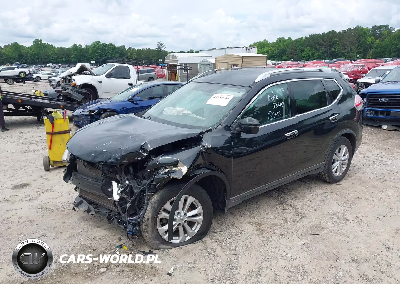 2016 Nissan Rogue Sv VIN:KNMAT2MT5GP640945 - 2