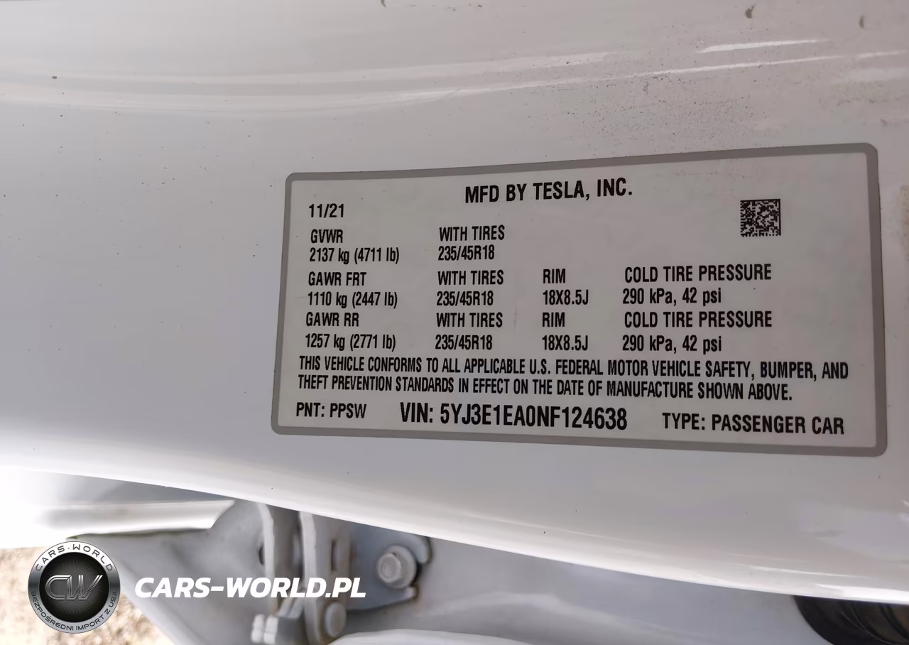 2022 Tesla Model 3 Rear-Wheel Drive VIN:5YJ3E1EA0NF124638 - 9