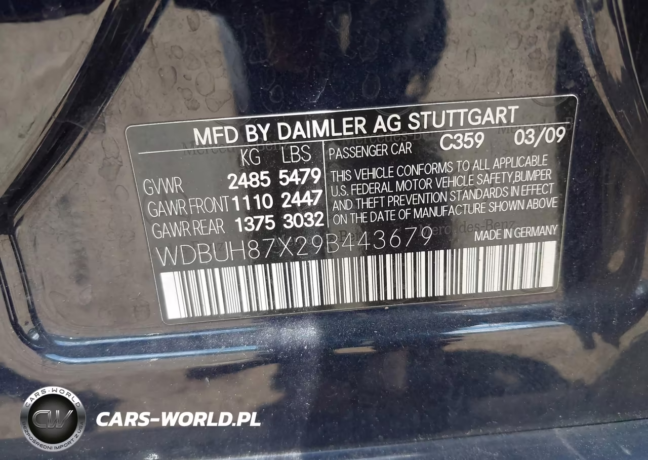 2009 Mercedes-Benz E 350 4Matic VIN:WDBUH87X29B443679 - 9