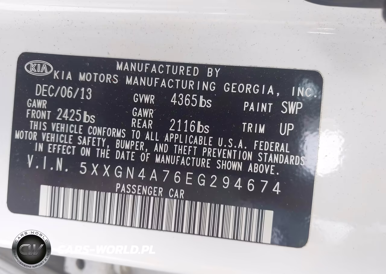 2014 Kia Optima Ex VIN:5XXGN4A76EG294674 - 9