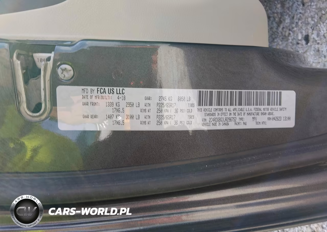 2018 Dodge Grand Caravan Se VIN:2C4RDGBG3JR296752 - 9