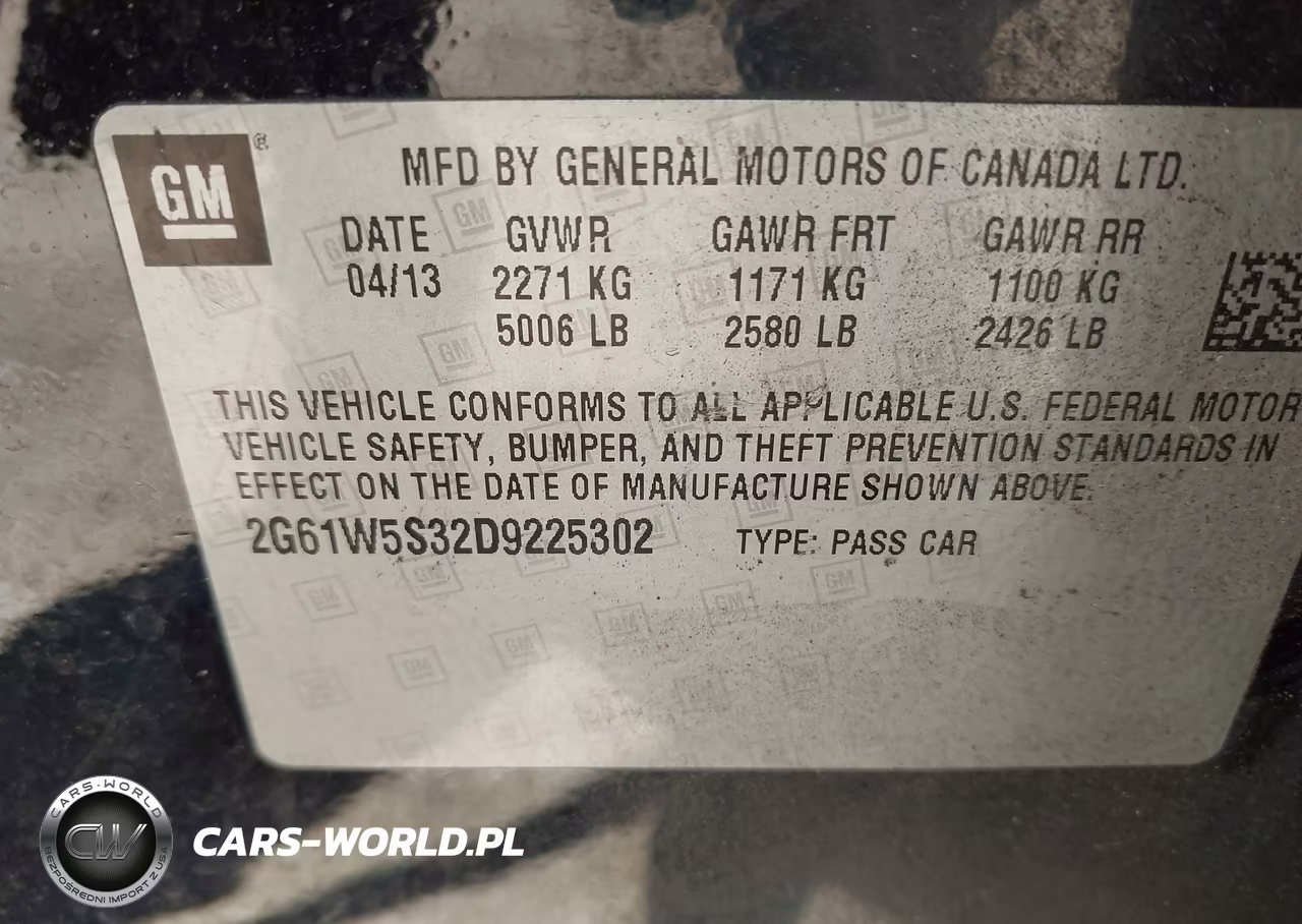 2013 Cadillac Xts W20 Livery Package VIN:2G61W5S32D9225302 - 9