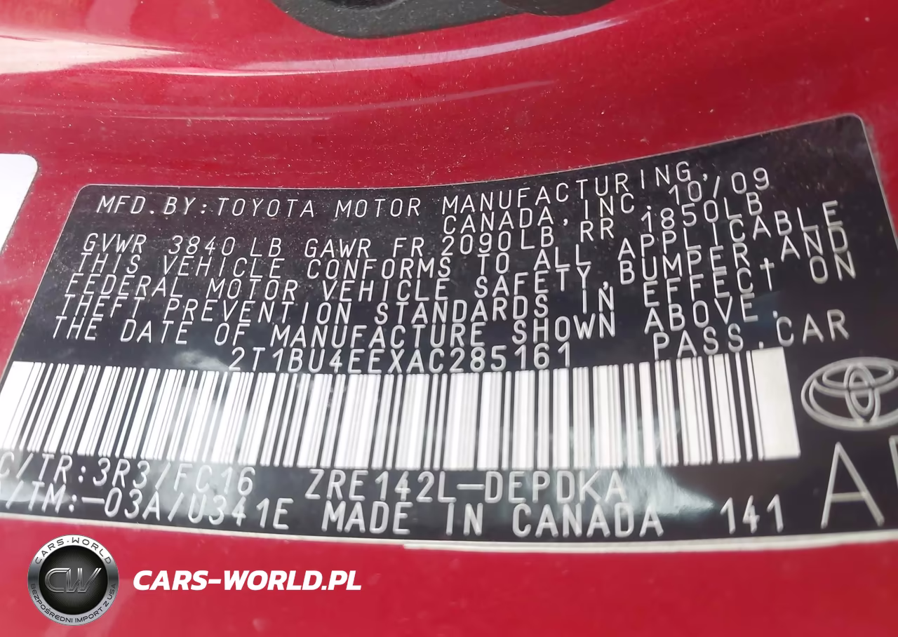 2010 Toyota Corolla Le VIN:2T1BU4EEXAC285161 - 9