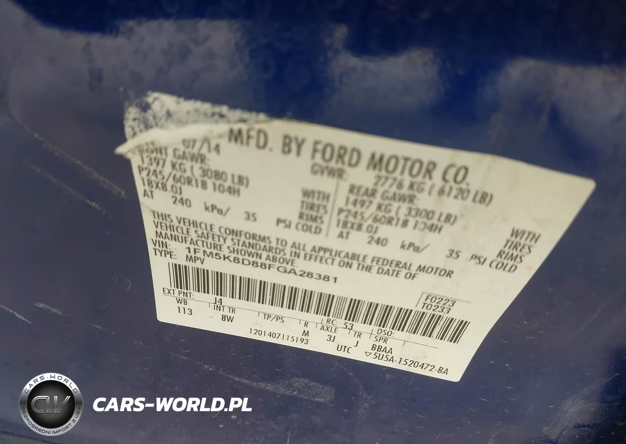 2015 Ford Explorer Xlt VIN:1FM5K8D88FGA28381 - 9
