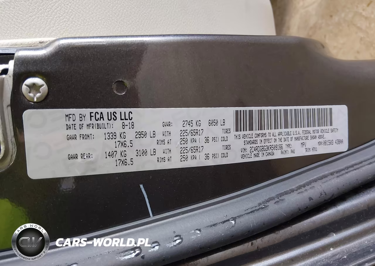 2019 Dodge Grand Caravan Se VIN:2C4RDGBG3KR509166 - 9