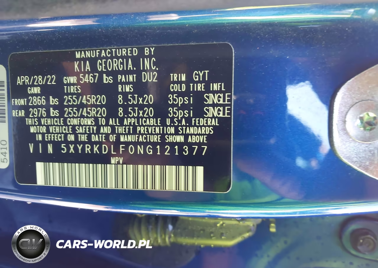 2022 Kia Sorento Sx VIN:5XYRKDLF0NG121377 - 9