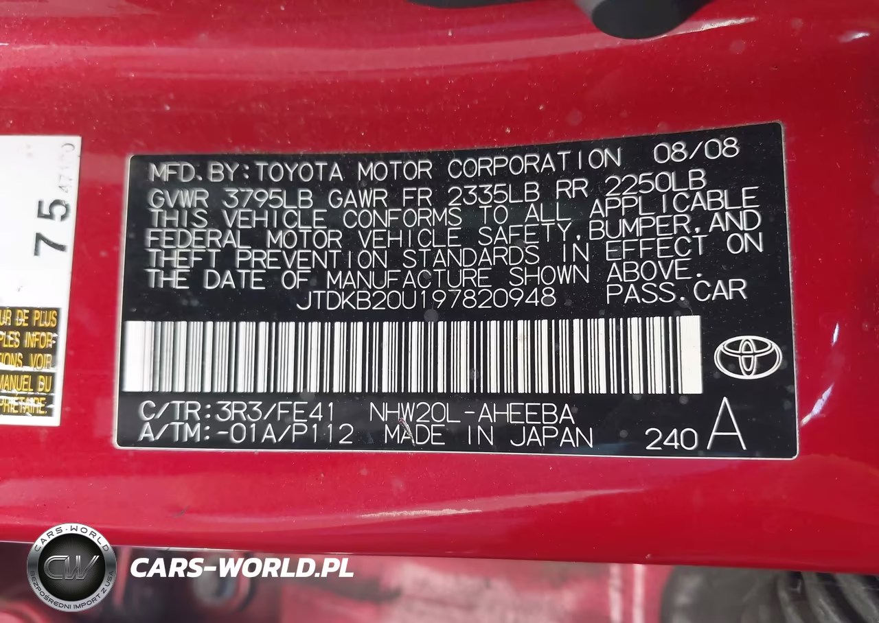2009 Toyota Prius VIN:JTDKB20U197820948 - 9