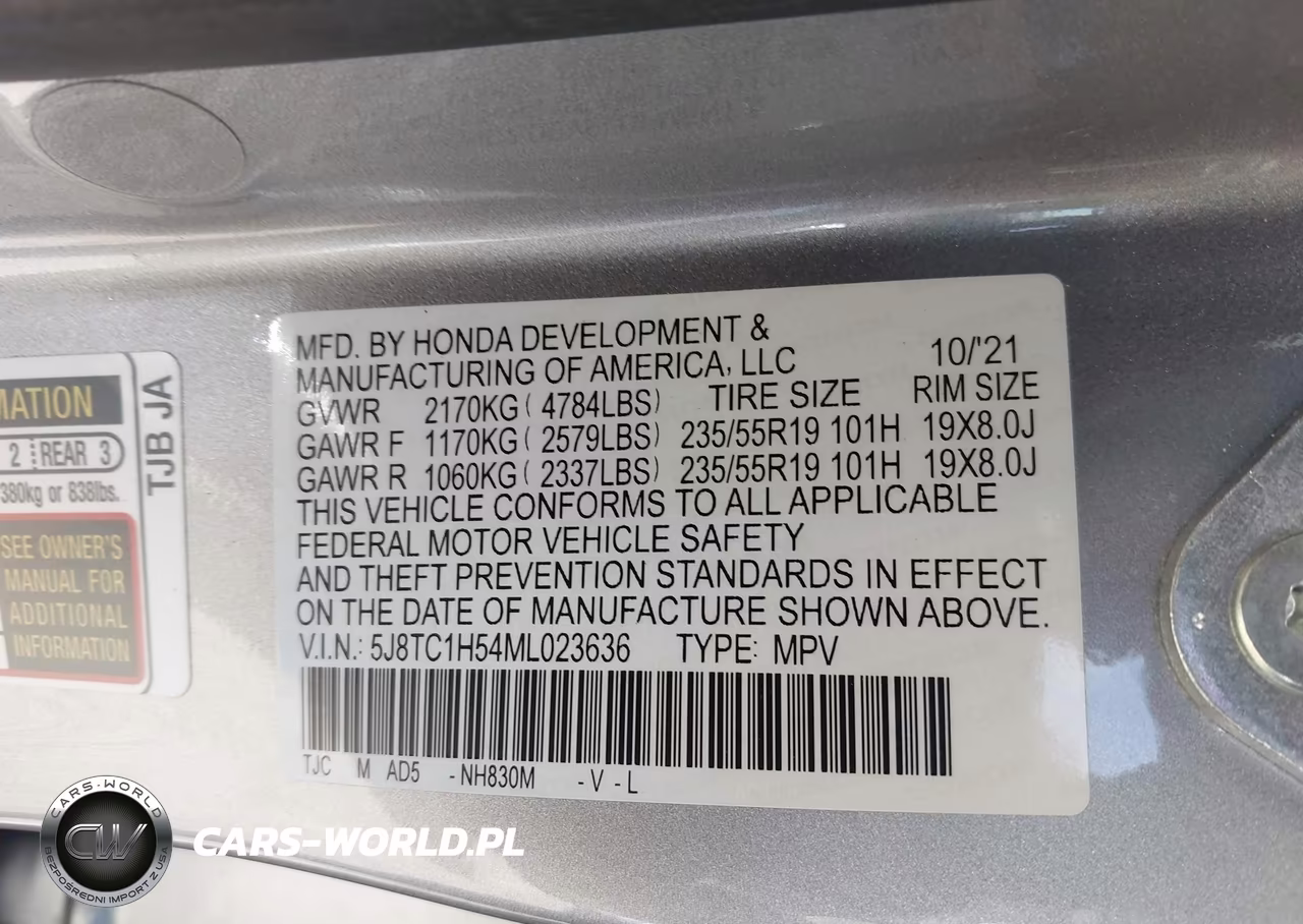 2021 Acura Rdx Technology Package VIN:5J8TC1H54ML023636 - 9