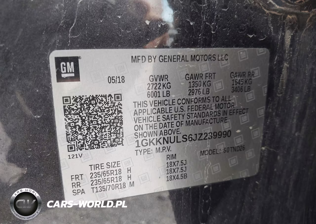 2018 GMC Acadia Slt-1 VIN:1GKKNULS6JZ239990 - 9