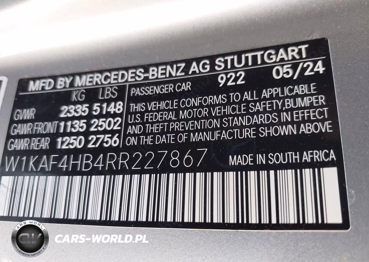 2024 Mercedes-Benz C 300 VIN:W1KAF4HB4RR227867 - 9