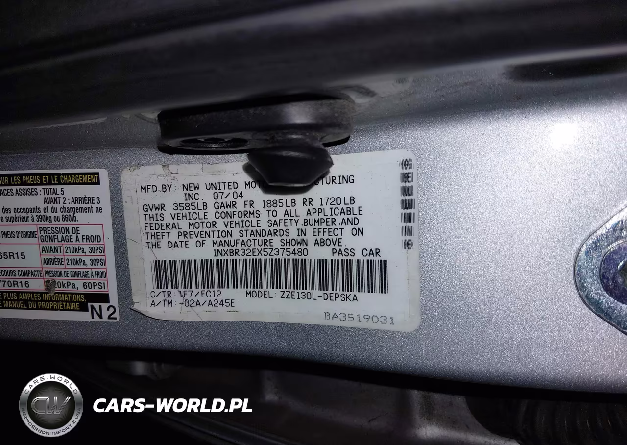 2005 Toyota Corolla S VIN:1NXBR32EX5Z375480 - 9