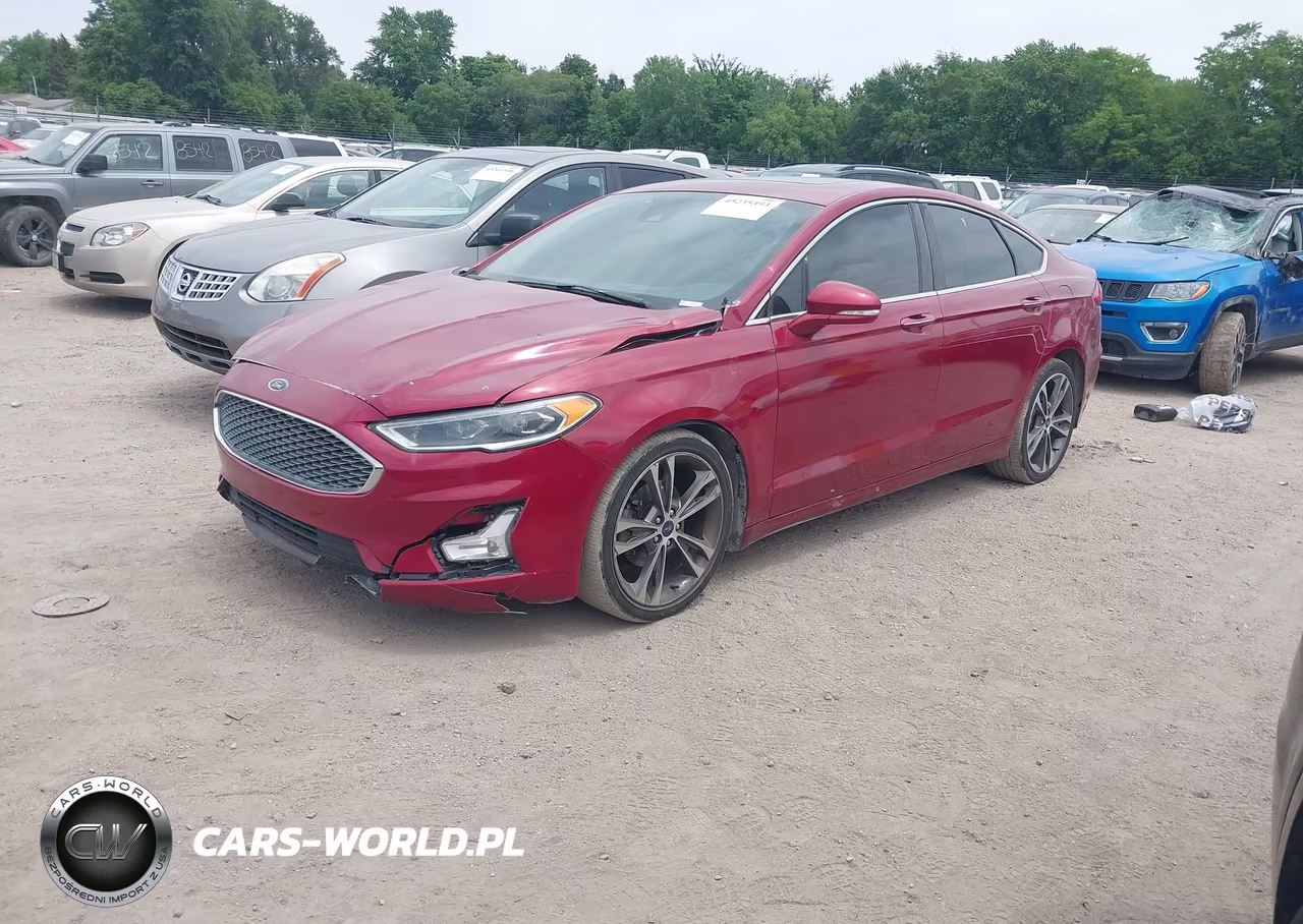 2019 Ford Fusion Titanium VIN:3FA6P0D92KR225205 - 2