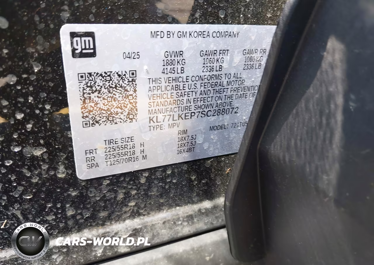 2025 Chevrolet Trax Fwd Activ VIN:KL77LKEP7SC288072 - 9