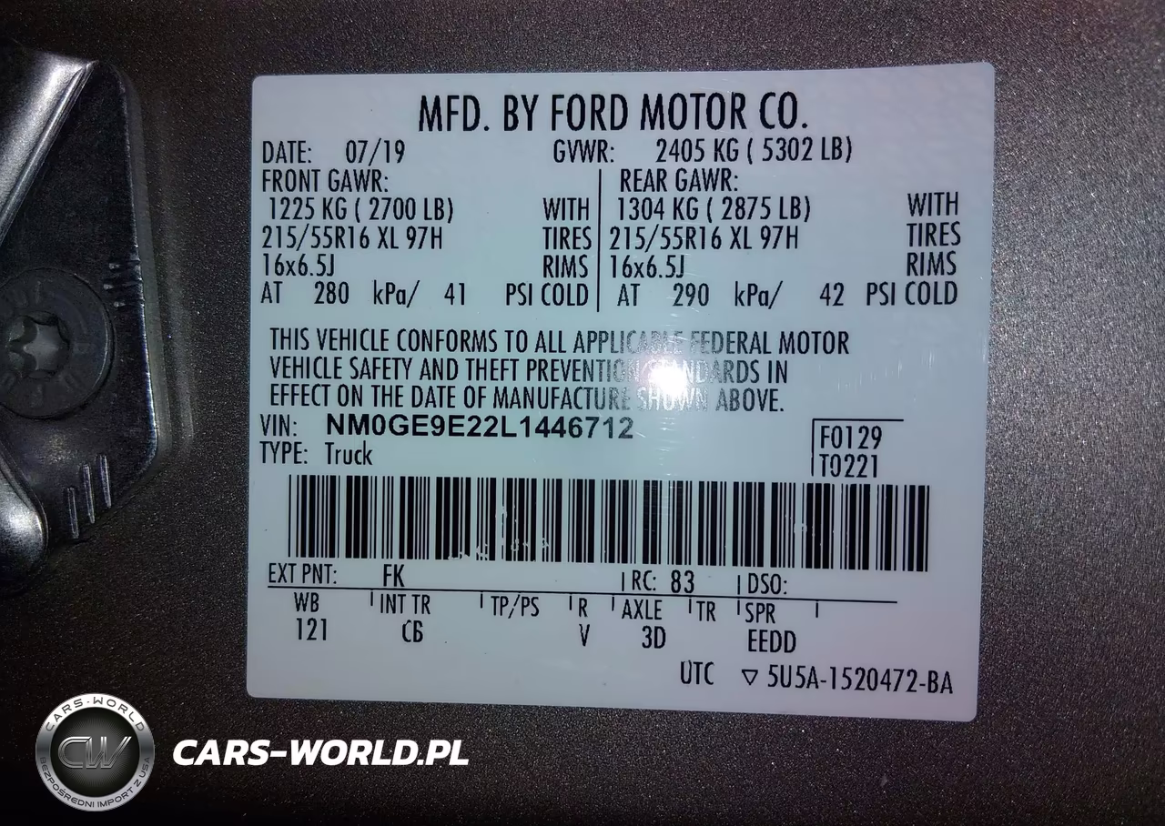 2020 Ford Transit Connect Xl Passenger VIN:NM0GE9E22L1446712 - 9