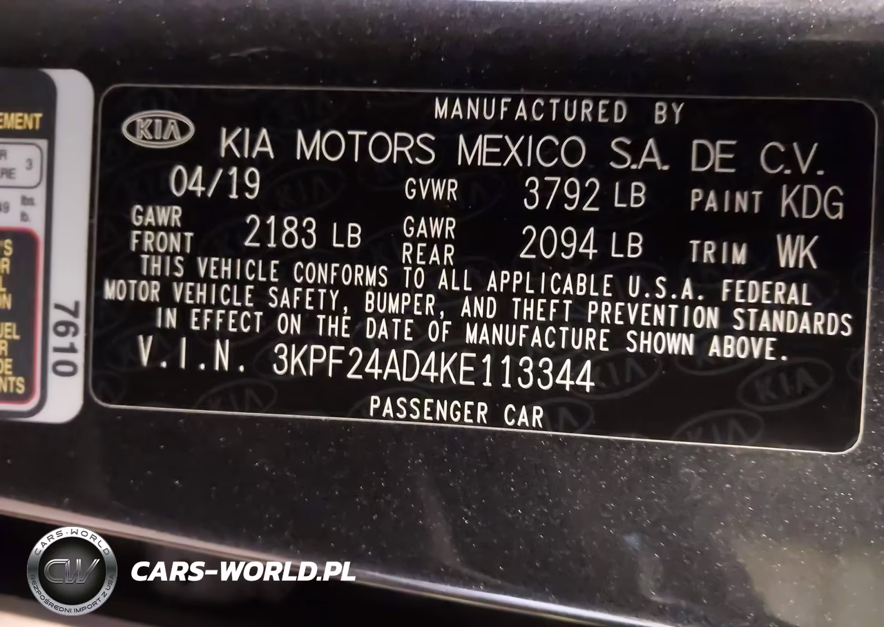 2019 Kia Forte Lxs VIN:3KPF24AD4KE113344 - 9