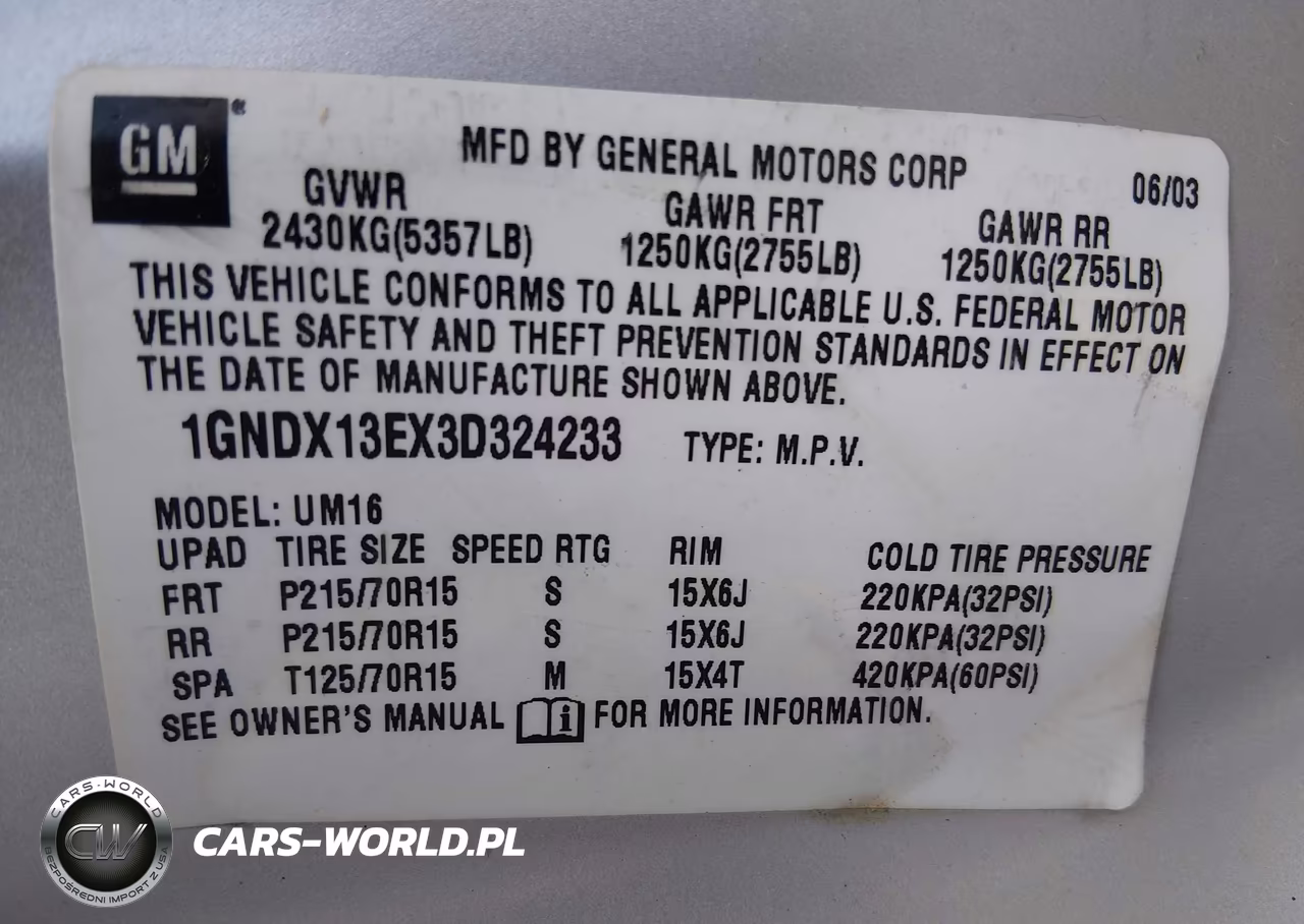 2003 Chevrolet Venture Warner Bros. Edition VIN:1GNDX13EX3D324233 - 9
