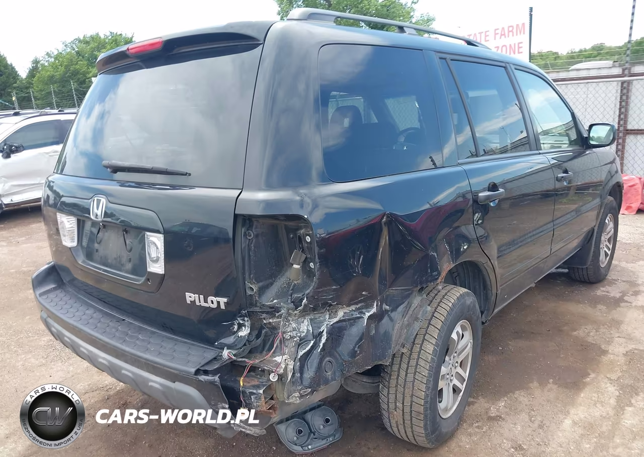 2005 Honda Pilot Ex-L VIN:5FNYF18515B055640 - 4