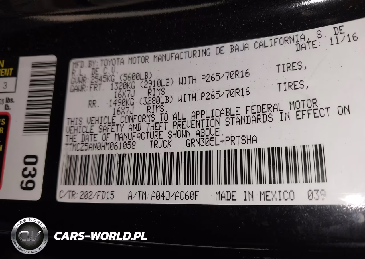 2017 Toyota Tacoma Trd Off Road VIN:3TMCZ5AN0HM061058 - 9