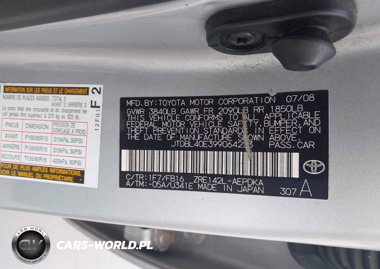 2009 Toyota Corolla Le VIN:JTDBL40E399064223 - 9