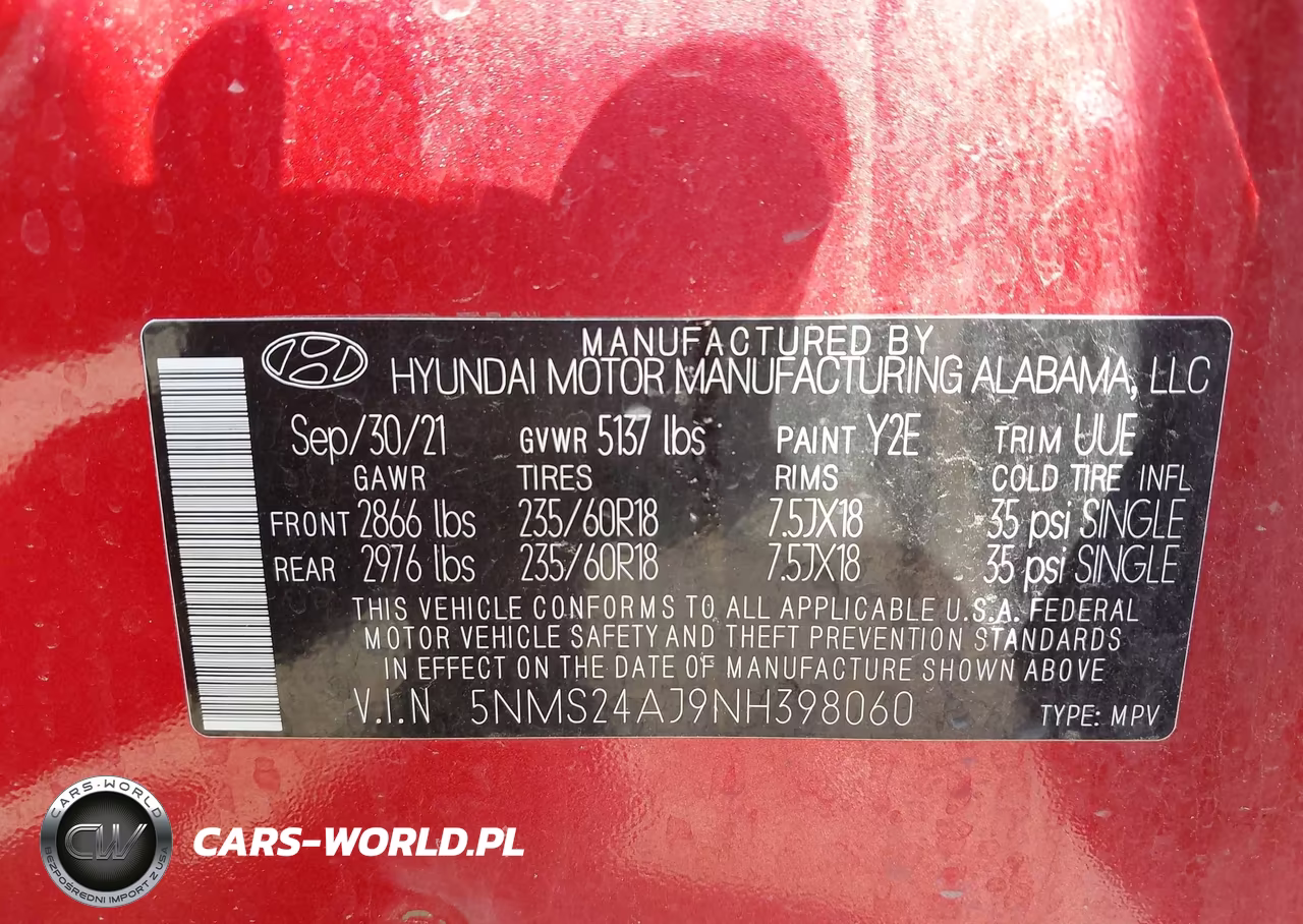 2022 Hyundai Santa Fe Sel VIN:5NMS24AJ9NH398060 - 9