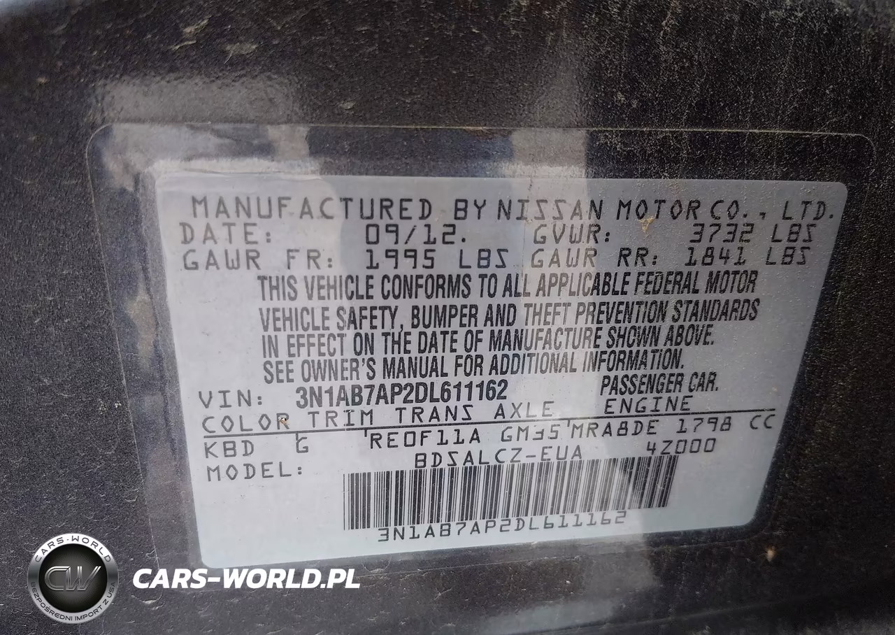 2013 Nissan Sentra S VIN:3N1AB7AP2DL611162 - 9