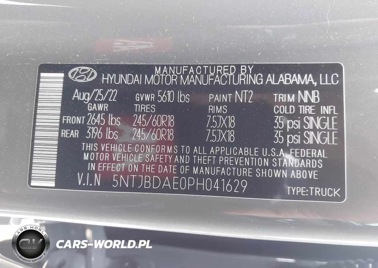 2023 Hyundai Santa Cruz Sel VIN:5NTJBDAE0PH041629 - 9
