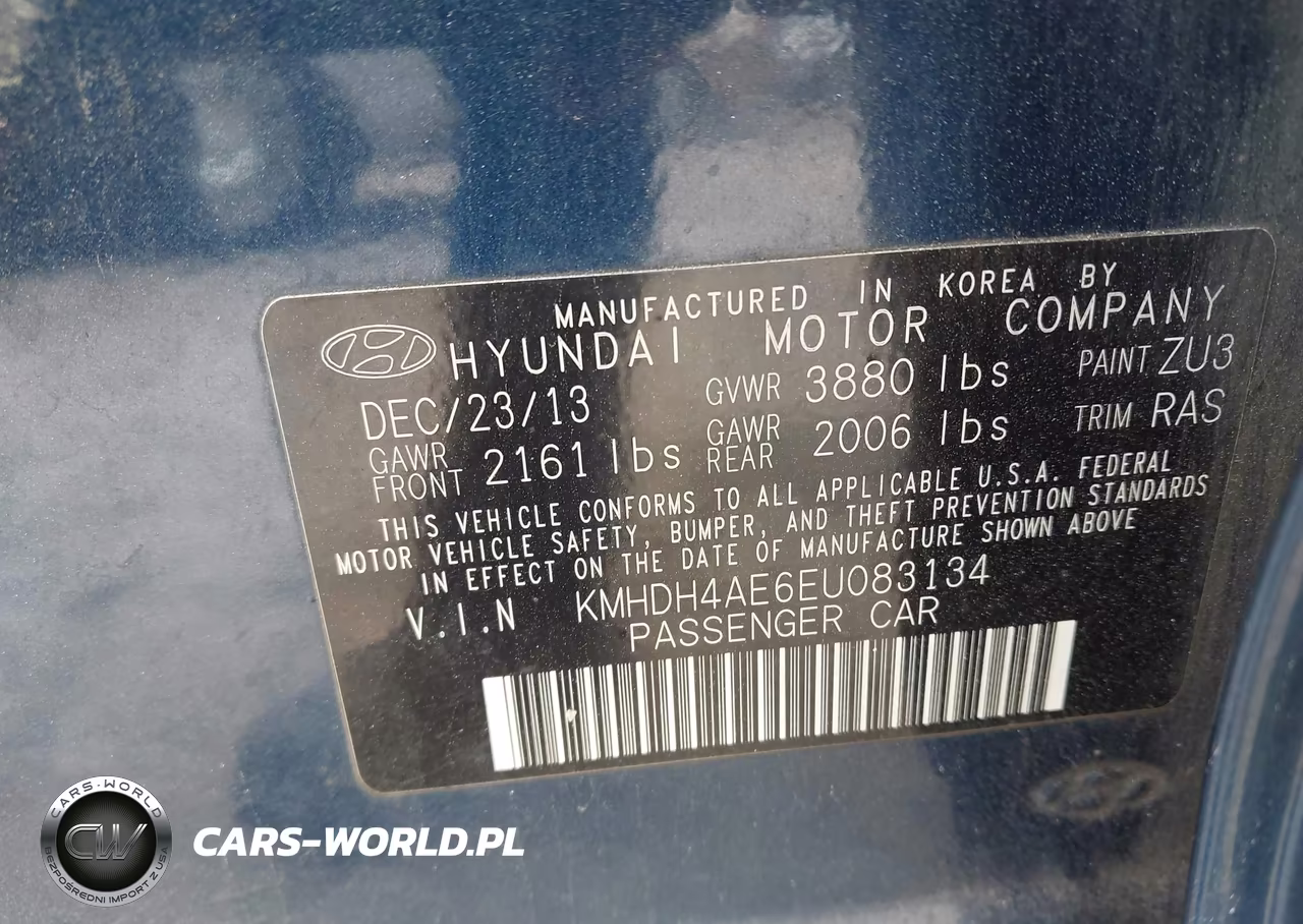 2014 Hyundai Elantra Se VIN:KMHDH4AE6EU083134 - 9