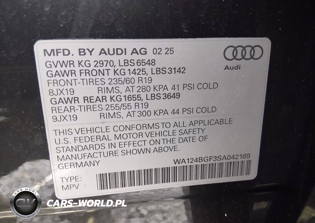 2025 Audi Q6 E-Tron Premium Plus Quattro VIN:WA124BGF3SA042169 - 9