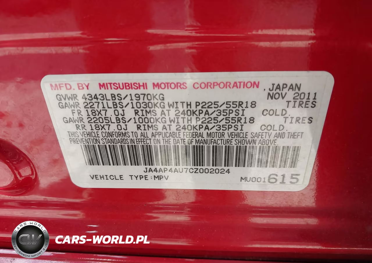 2012 Mitsubishi Outlander Sport Se VIN:JA4AP4AU7CZ002024 - 9