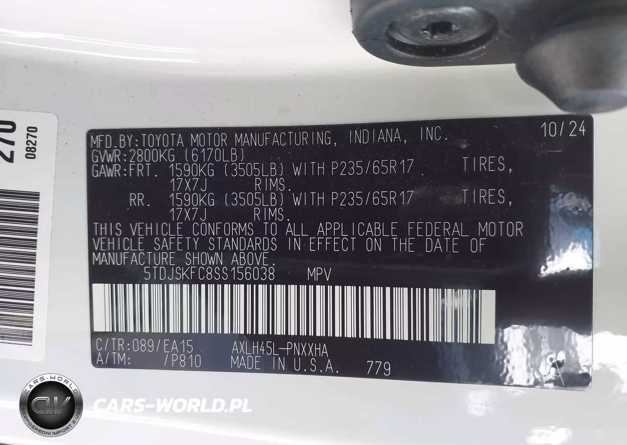 2025 Toyota Sienna Xle VIN:5TDJSKFC8SS156038 - 9