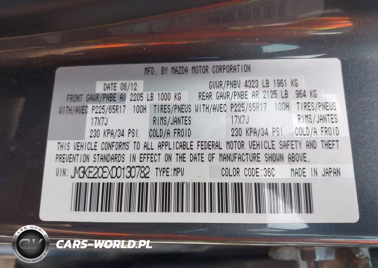 2013 Mazda Cx-5 Touring VIN:JM3KE2CEXD0130782 - 9