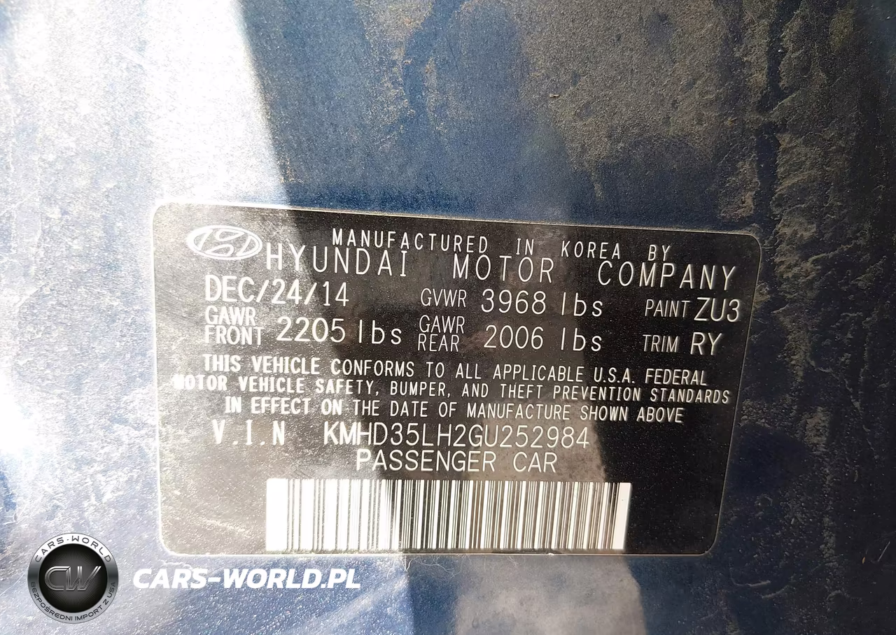 2016 Hyundai Elantra Gt VIN:KMHD35LH2GU252984 - 9