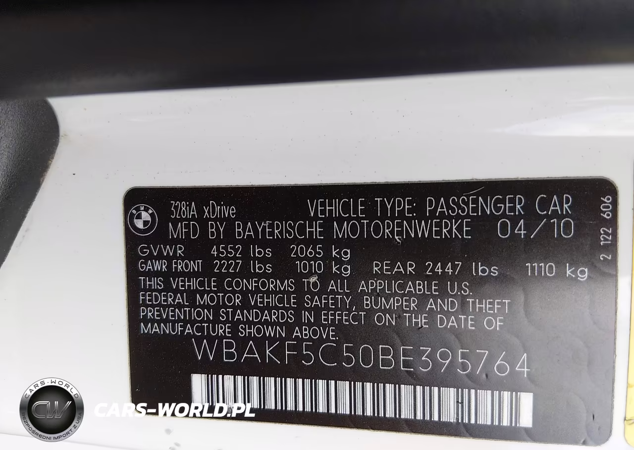 2011 BMW 328I xDrive VIN:WBAKF5C50BE395764 - 9