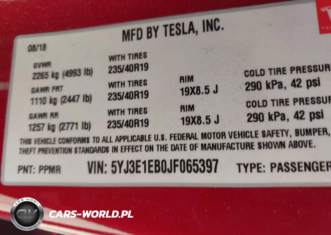 2018 Tesla Model 3 Long Range-Performance VIN:5YJ3E1EB0JF065397 - 9