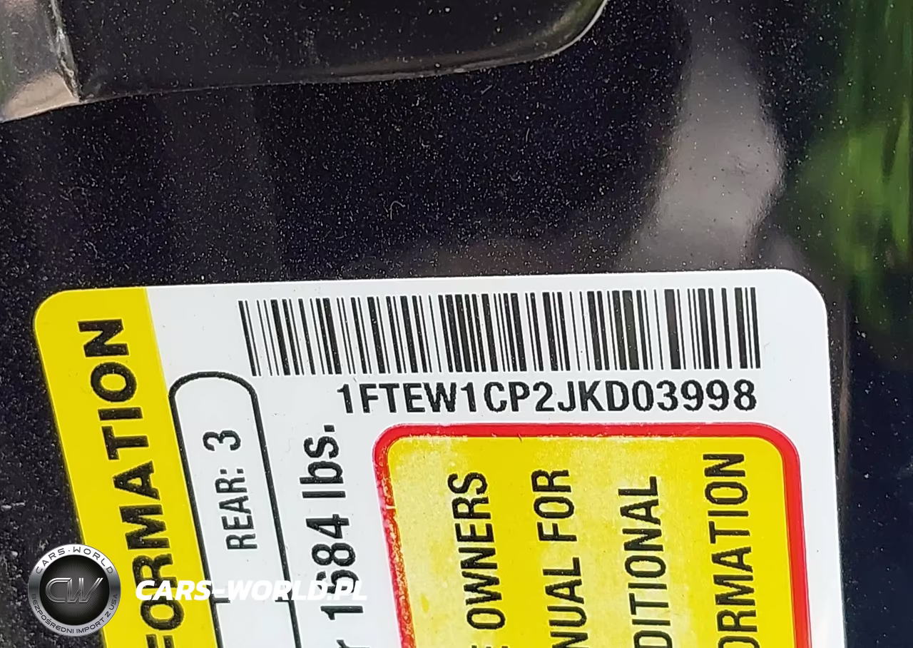 2018 Ford F-150 Xl VIN:1FTEW1CP2JKD03998 - 9
