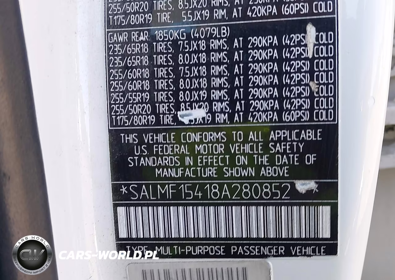 2008 Land Rover Range Rover Hse VIN:SALMF15418A280852 - 9