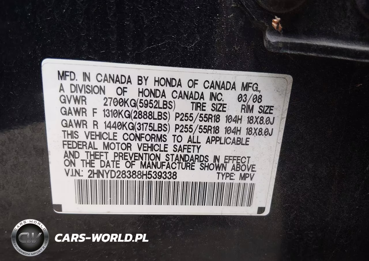 2008 Acura Mdx Technology Package VIN:2HNYD28388H539338 - 9